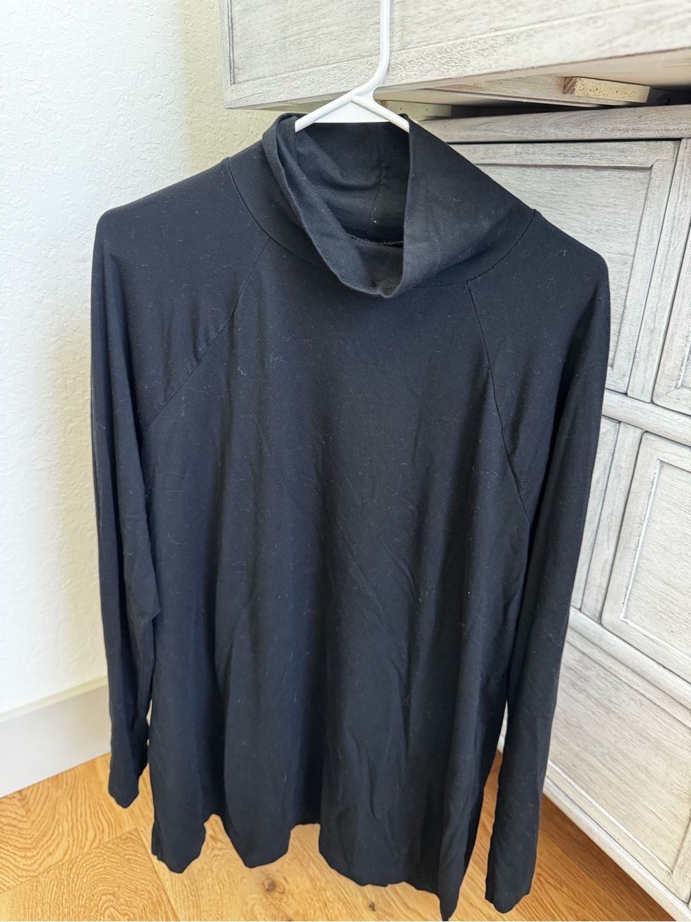 J. Jill Black Long-Sleeve Turtleneck Tee